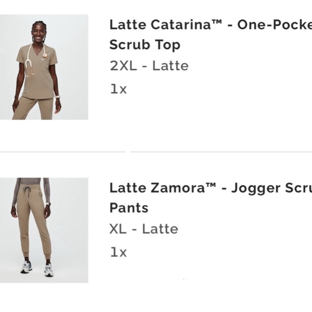 Figs Tan Jogger Scrub Pants used